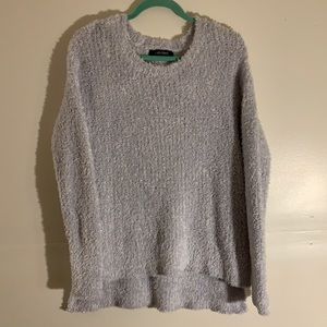 Ellen Tracy gray low high sweater